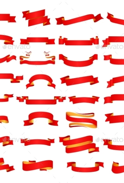 Ribbon Banner Set, Vectors | GraphicRiver