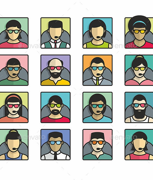 People Icons, Vectors | GraphicRiver
