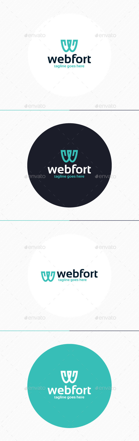 Web Fort Logo • Letter W, Logo Templates | GraphicRiver