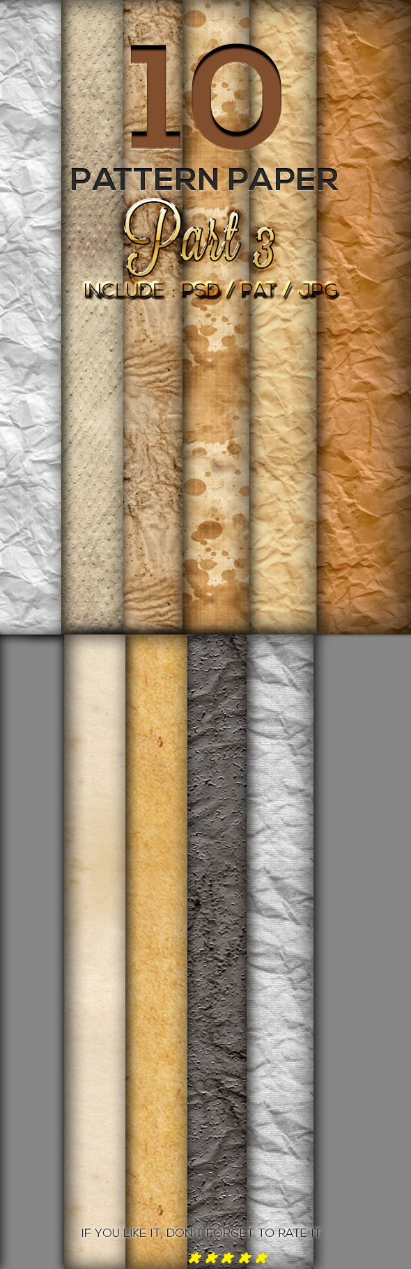 10 Paper Pattern Part 3, Add-ons | GraphicRiver