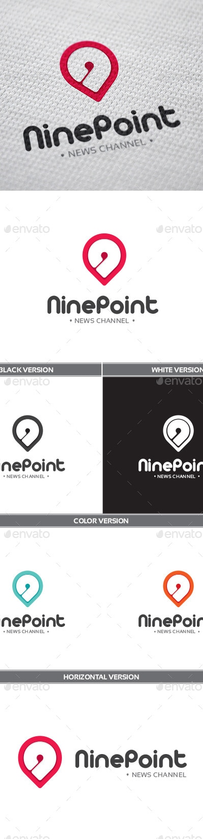 NinePoint Logo, Logo Templates | GraphicRiver