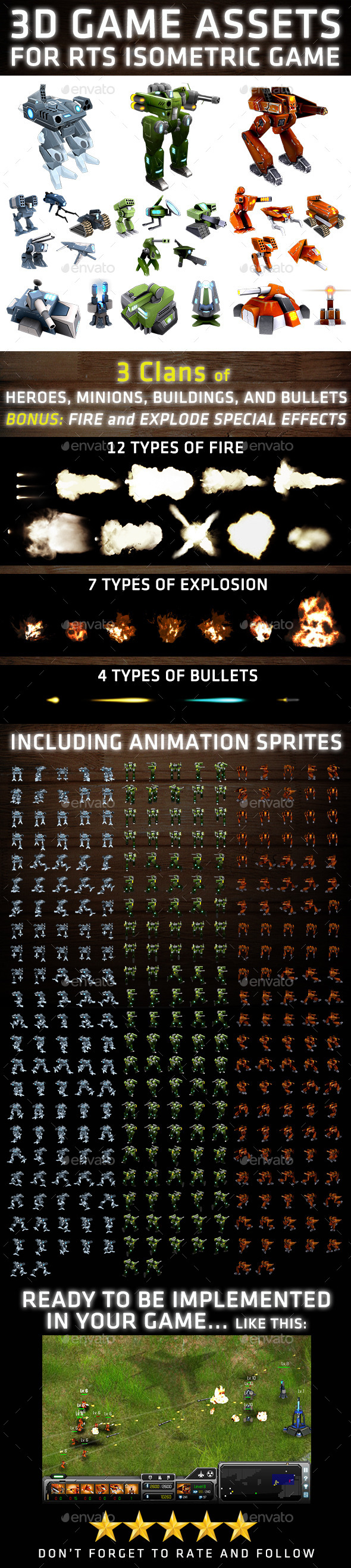 RTS 3D Robot Assets, Game Assets | GraphicRiver