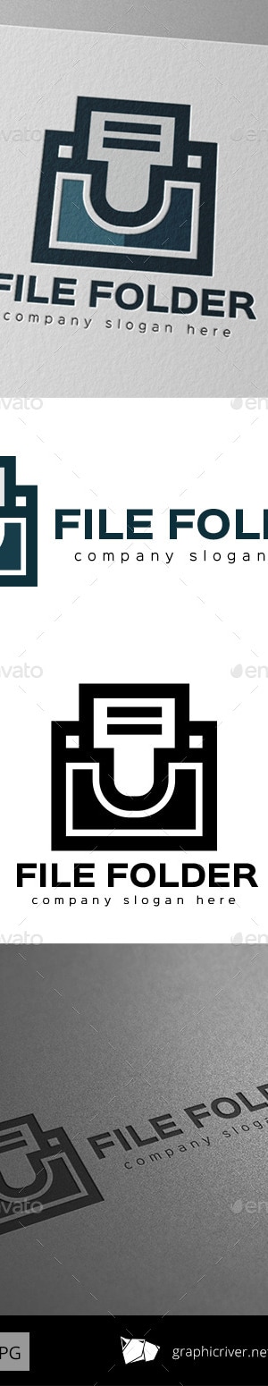 File Document Folder Logo, Logo Templates | GraphicRiver