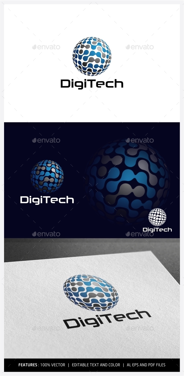 DigiTech Logo, Logo Templates | GraphicRiver