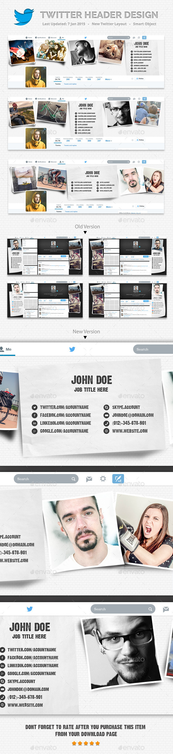 Twitter Background Design, Web Elements | GraphicRiver
