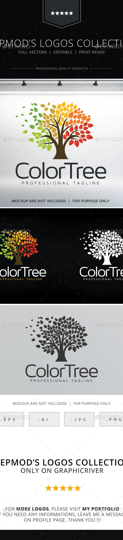 Color Tree Logo, Logo Templates | GraphicRiver
