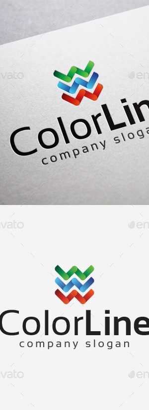 Color Line Logo, Logo Templates | GraphicRiver