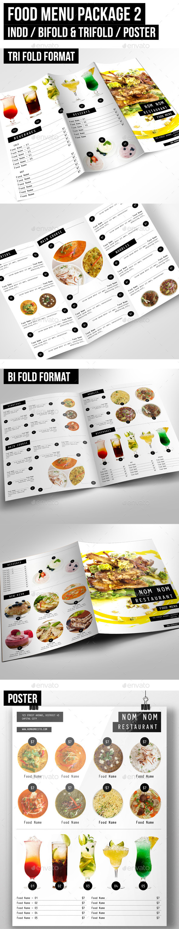 Food Menu Package 2, Print Templates | GraphicRiver