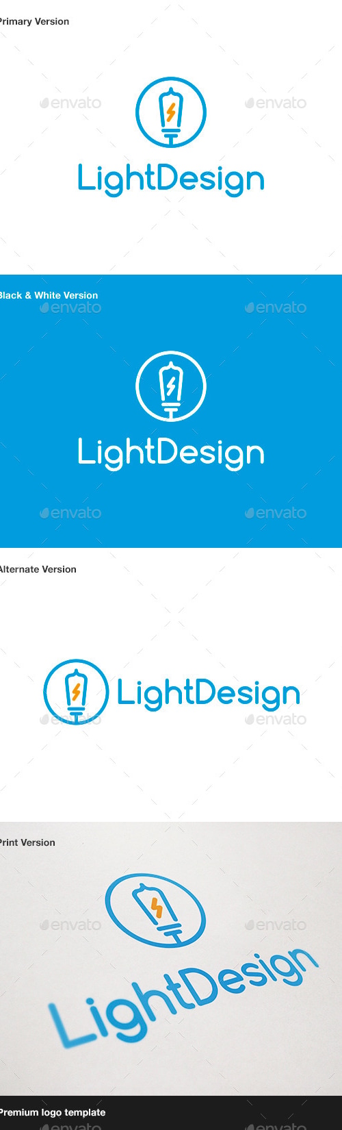 Light Design Logo, Logo Templates | GraphicRiver
