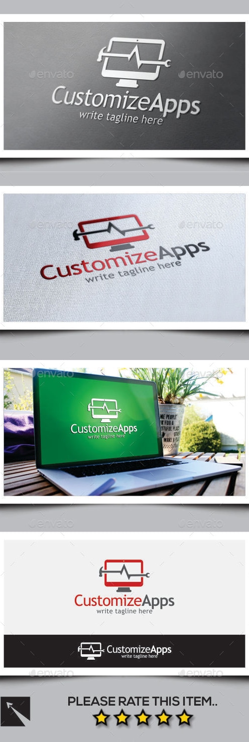 Customize Apps Logo Template, Logo Templates | GraphicRiver
