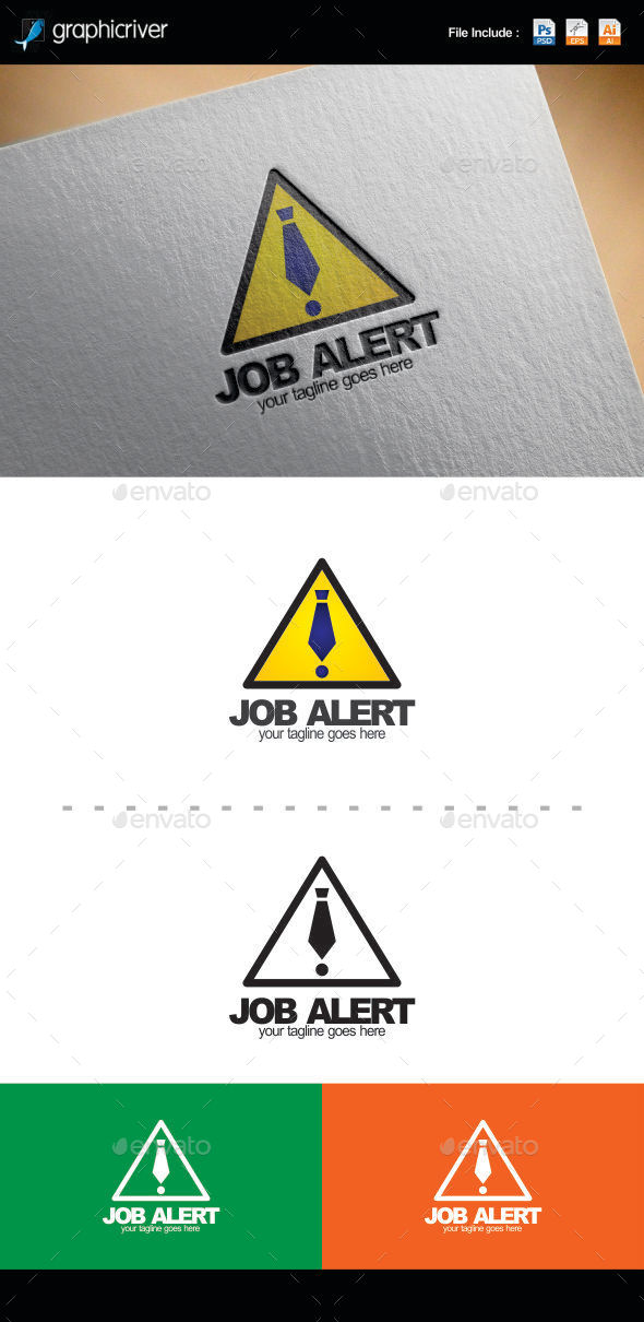 Job Alert Logo Template, Logo Templates | GraphicRiver