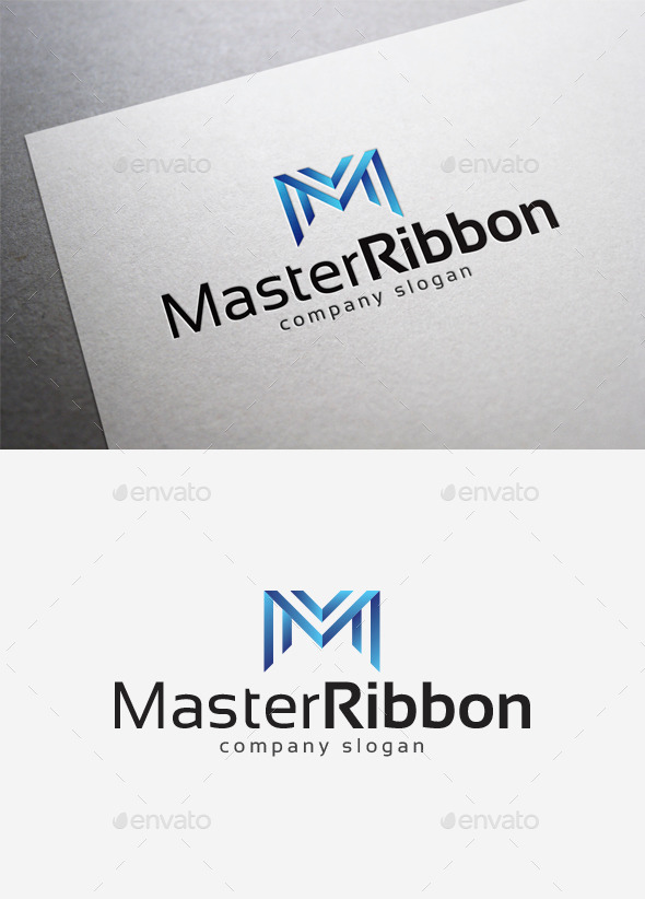 Master Ribbon Logo, Logo Templates | GraphicRiver