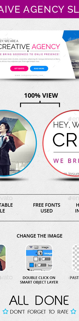 Creative Agency Slider, Web Elements | GraphicRiver