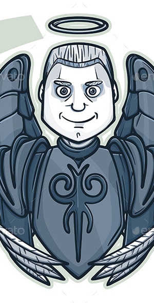 Sticker Angel, Vectors | GraphicRiver