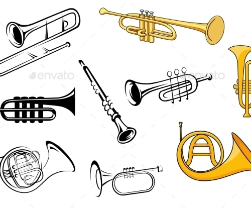 Wind Instruments, Vectors | GraphicRiver