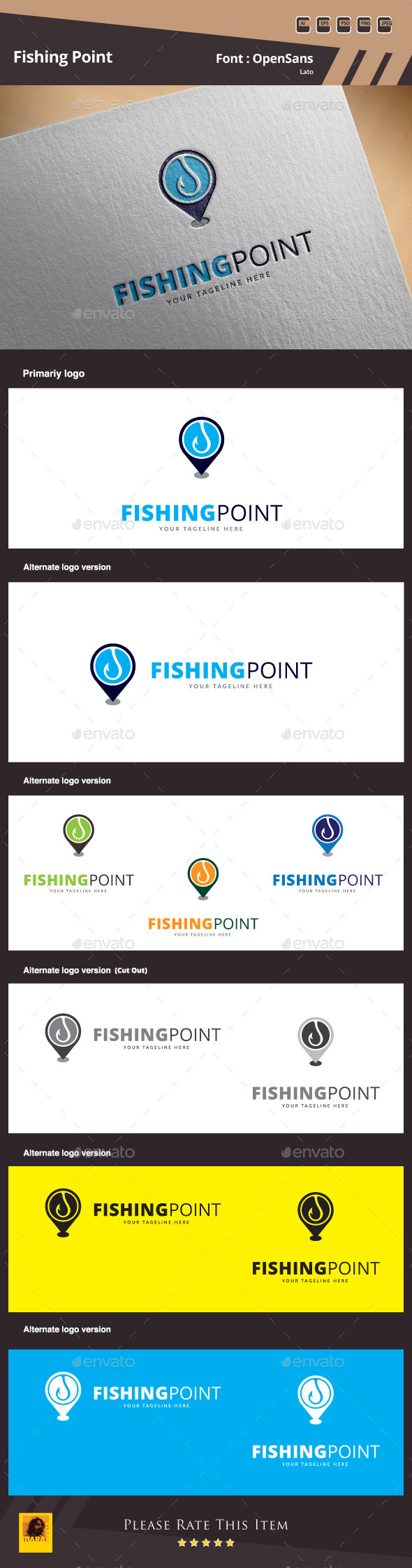 Fishing Point Logo Template, Logo Templates | GraphicRiver