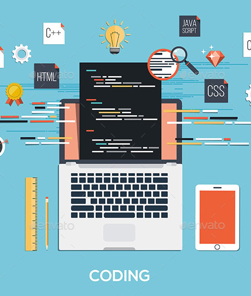 Flat Design Modern Concept, Vectors | GraphicRiver