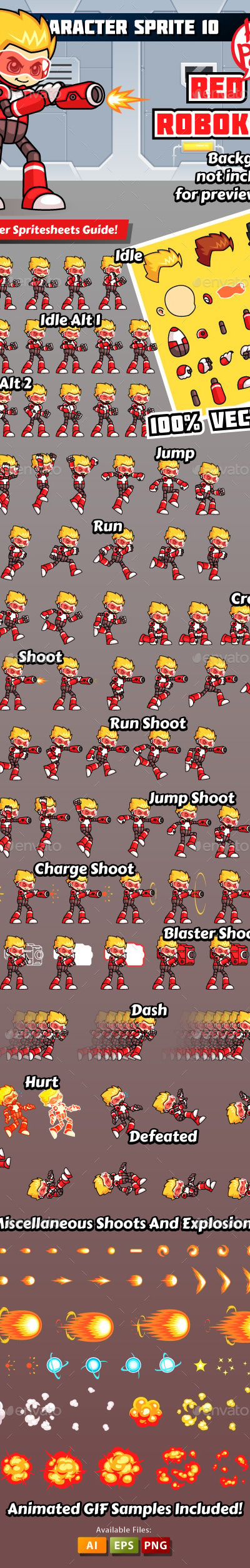 Game Character Sprite 10, Game Assets | GraphicRiver