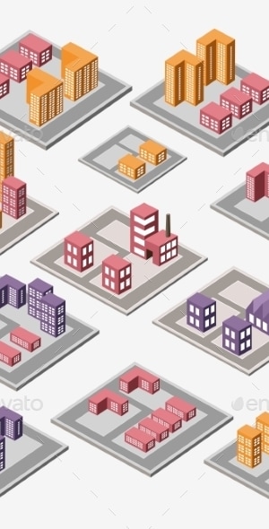 Town, Vectors | GraphicRiver