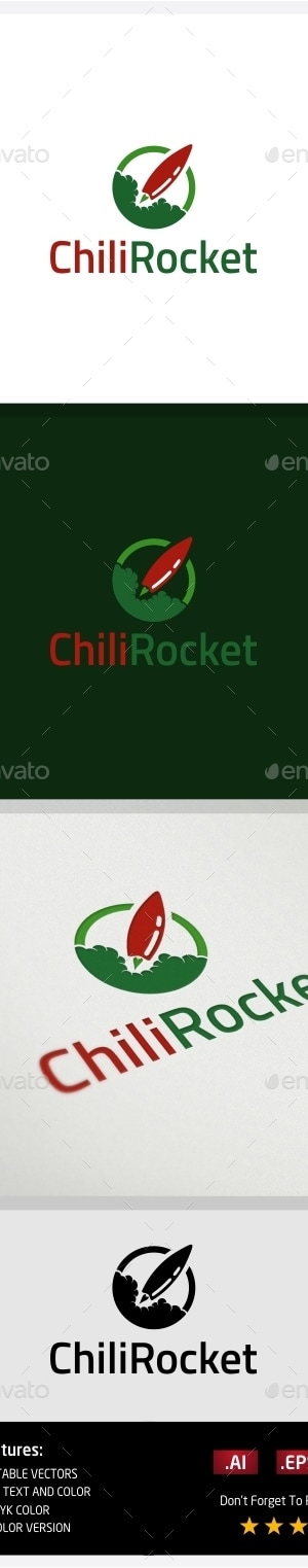 Chili Rocket, Logo Templates | GraphicRiver