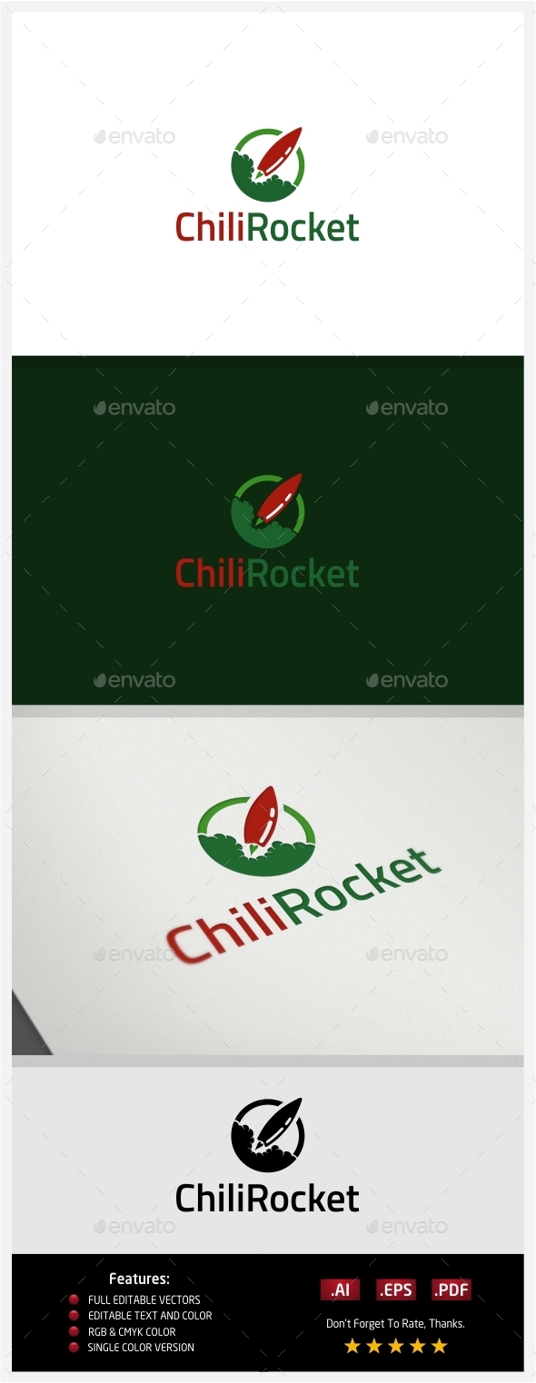 Chili Rocket, Logo Templates | GraphicRiver