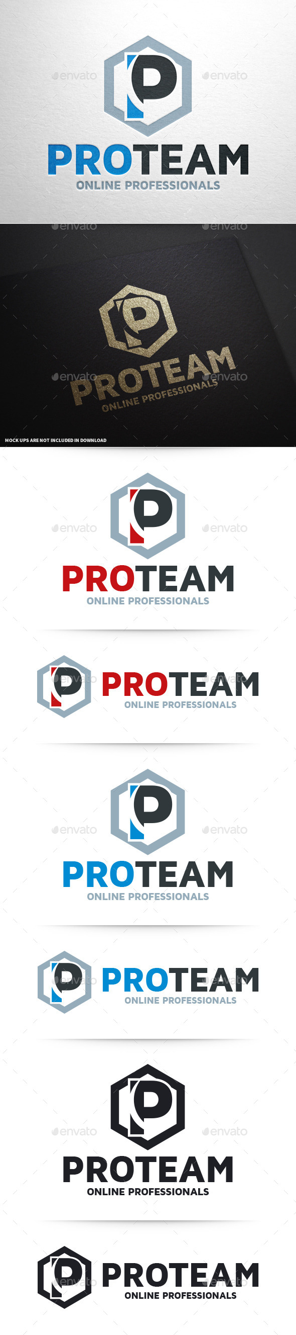 Pro Team - Letter P Logo, Logo Templates | GraphicRiver