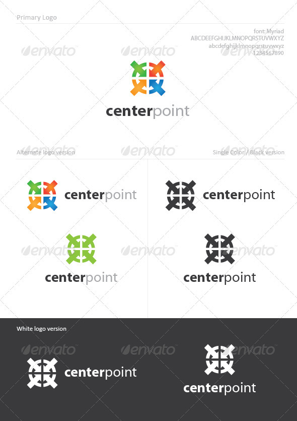 Center Point, Logo Templates | GraphicRiver