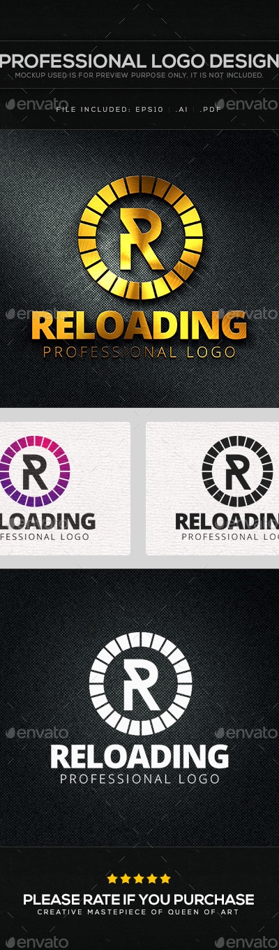 Reloading Logo Template, Logo Templates | GraphicRiver
