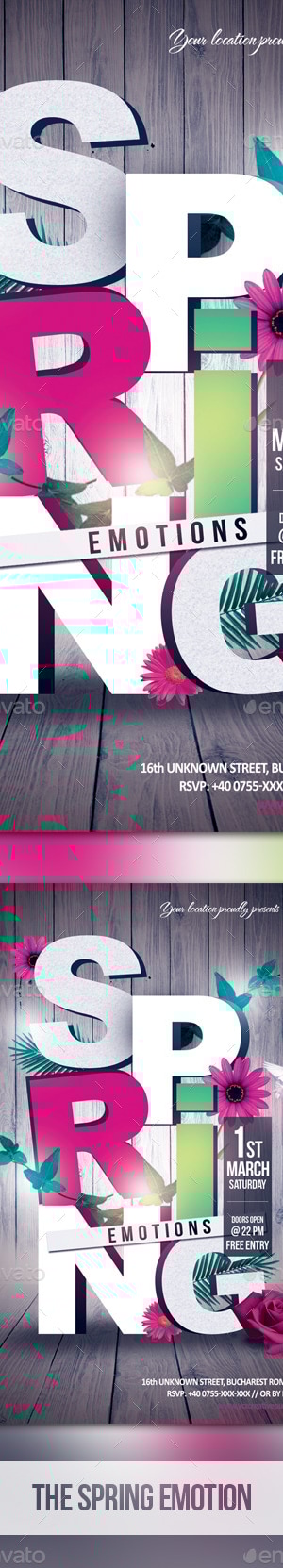 The Spring Emotions, Print Templates | GraphicRiver