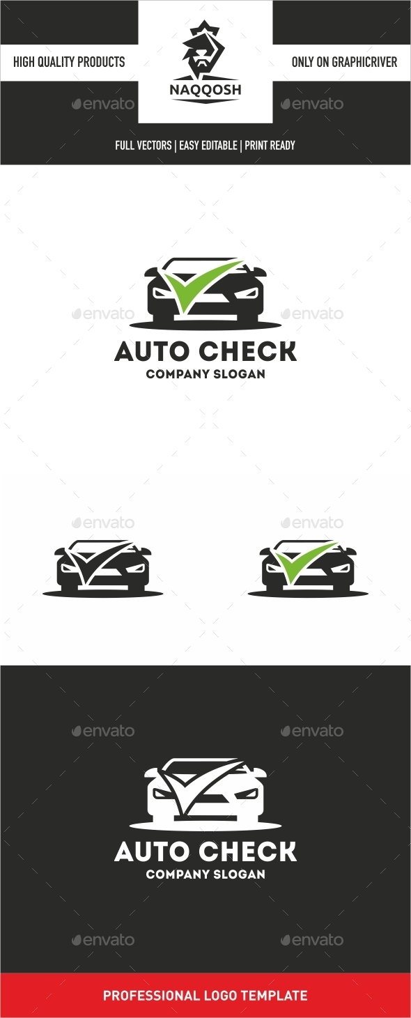 Auto Check Car Logo, Logo Templates | GraphicRiver
