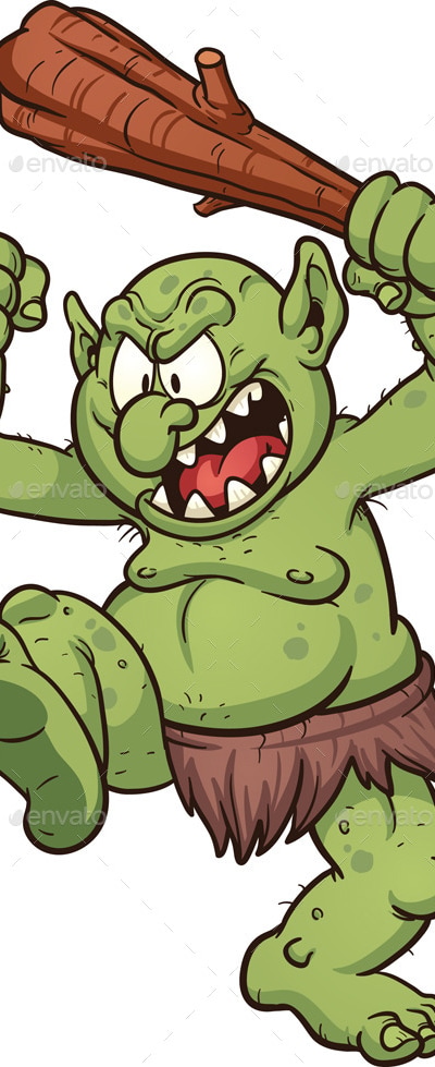 Cartoon Troll, Vectors | GraphicRiver
