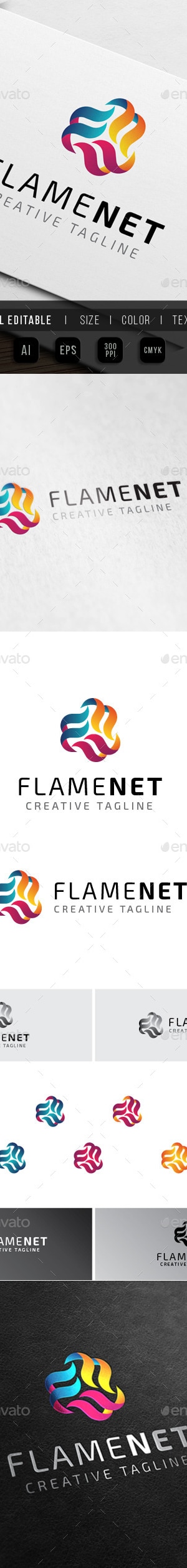 Flame Multimedia - Fire Media, Logo Templates | GraphicRiver