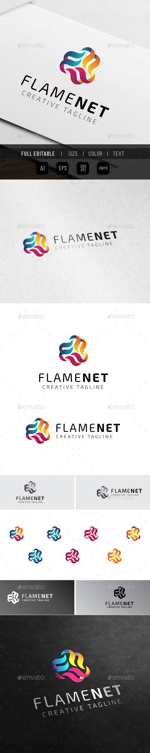 Flame Multimedia - Fire Media, Logo Templates | GraphicRiver