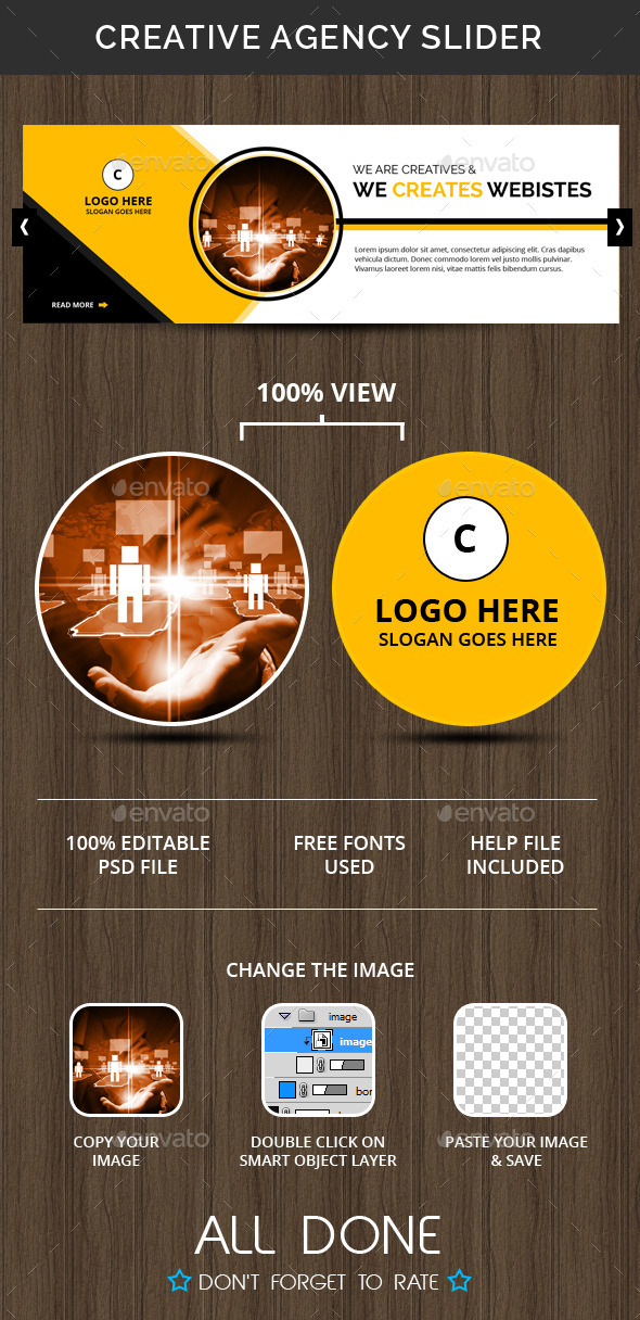 Creative Agency Slider, Web Elements | GraphicRiver