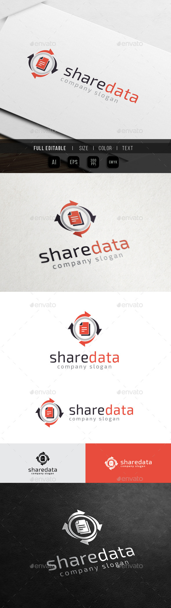 Data Share - Database Storage, Logo Templates | GraphicRiver
