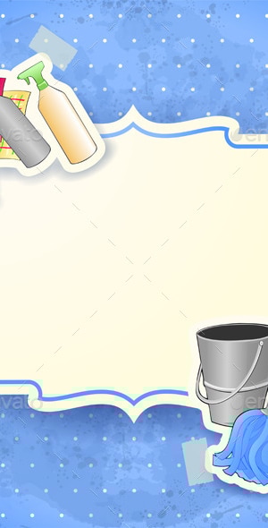 Cleaning Background with Label, Vectors | GraphicRiver