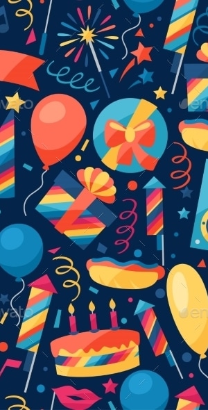 Celebration Pattern , Vectors | GraphicRiver