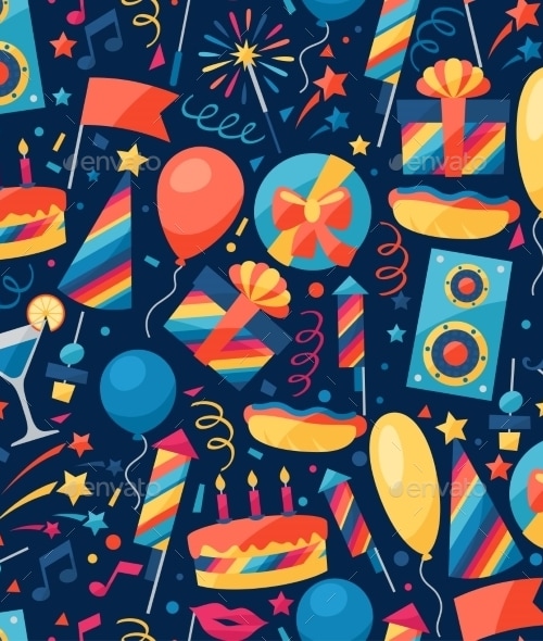 Celebration Pattern , Vectors | GraphicRiver