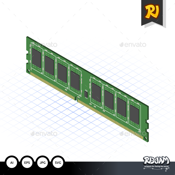 Isometric RAM, Vectors | GraphicRiver