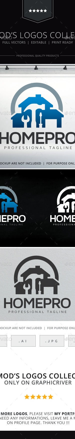 Home Pro Logo, Logo Templates | GraphicRiver
