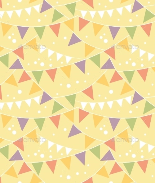 Bunting Pattern , Vectors | GraphicRiver