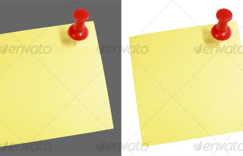 Pushpin-Note, Isolated Objects | GraphicRiver
