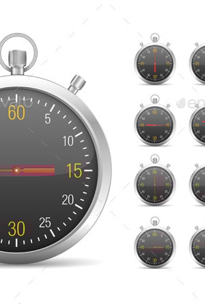 Timers, Vectors | GraphicRiver
