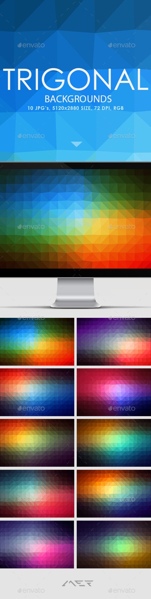 Trigonal Backgrounds, Graphics | GraphicRiver