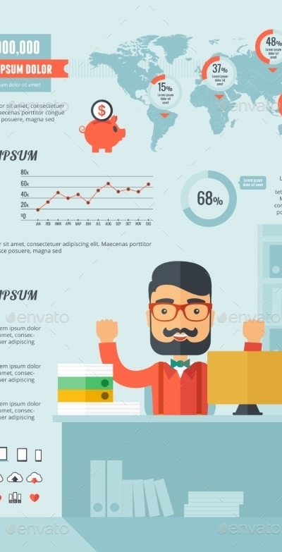 Technology Infographic Elements, Vectors | GraphicRiver