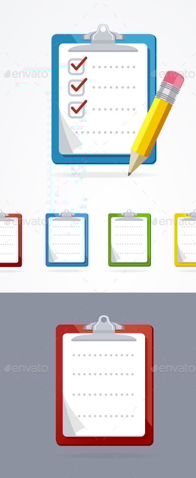 Checklist, Vectors | GraphicRiver