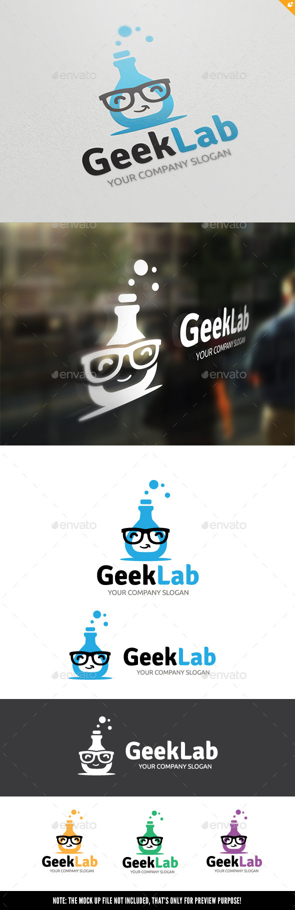 Geek Lab, Logo Templates | GraphicRiver