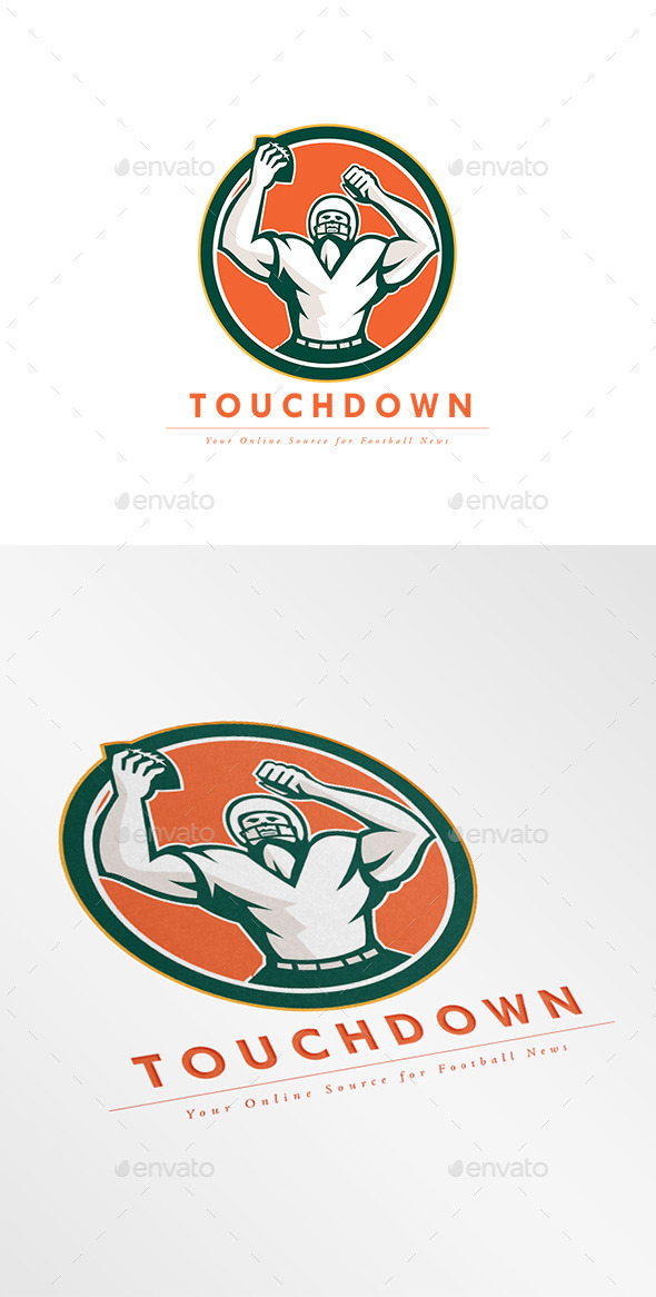 Touchdown Football News Agency Logo, Logo Templates | GraphicRiver