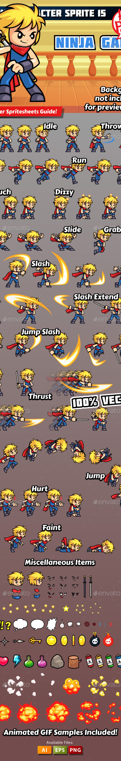 Game Character Sprite 15, Game Assets | GraphicRiver