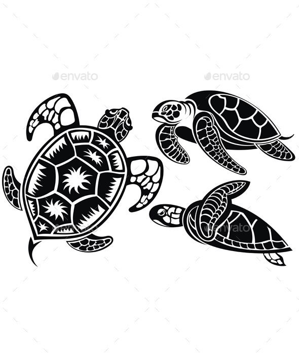 Turtles, Vectors | GraphicRiver